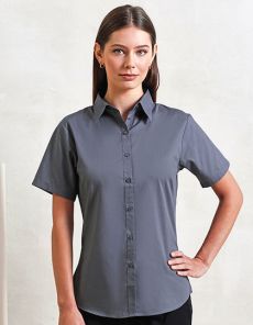 Women´s Poplin Short Sleeve Blouse