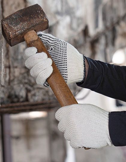 Robust Coarse Knitted Working Gloves Bursa