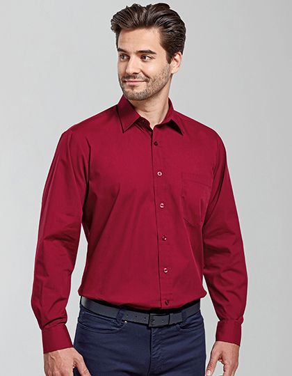 Men´s Poplin Long Sleeve Shirt